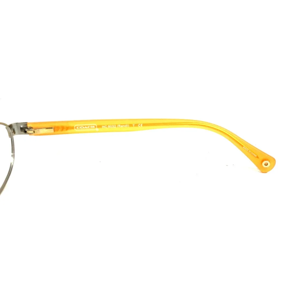 Coach Eyeglasses Frames HC5032 Randi 9072 Gold Orange Oval Full Rim 52-16-135